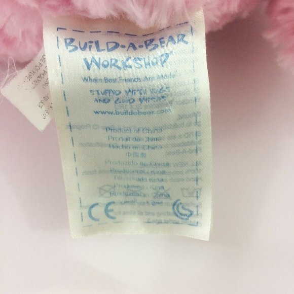 Build A Bear Cuddle Plush Teddy Bear Light Pink Swirl Fur Stuffed Animal Toy 16" - Picture 11 of 12